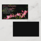 Aangepaste Visitekaartjes voor fotografie (Voorkant / Achterkant)