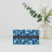 Aangepaste visitekaartjes voor geometrische patron (Staand voorkant)