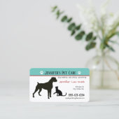 Aangepaste Visitekaartjes voor gezelschapsdieren - (Staand voorkant)