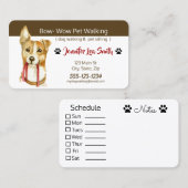 Aangepaste Visitekaartjes voor gezelschapsdieren - (Voorkant / Achterkant)