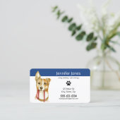 Aangepaste Visitekaartjes voor gezelschapsdieren - (Staand voorkant)