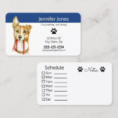 Aangepaste Visitekaartjes voor gezelschapsdieren - (Voorkant / Achterkant)