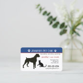 Aangepaste Visitekaartjes voor gezelschapsdieren - (Staand voorkant)