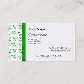 Aangepaste Visitekaartjes voor Groen Shamrocks Pat (Voorkant)