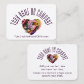 Aangepaste Visitekaartjes voor hartontwerp door LH (Voorkant / Achterkant)