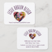 Aangepaste Visitekaartjes voor hartontwerp door LH (Voorkant / Achterkant)