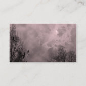 Aangepaste Visitekaartjes voor Haunted Sky Red Mis (Achterkant)