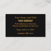 Aangepaste visitekaartjes voor Inspirerend lamp (Achterkant)