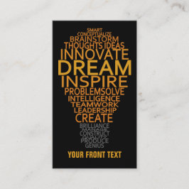 Aangepaste visitekaartjes voor Inspirerend lamp