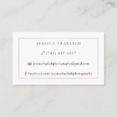 Aangepaste Visitekaartjes voor Jessica Fraelich (Achterkant)