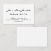 Aangepaste Visitekaartjes voor Klassiek ontwerp (Voorkant / Achterkant)