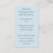 Aangepaste Visitekaartjes voor kleine gratis bibli (Achterkant)