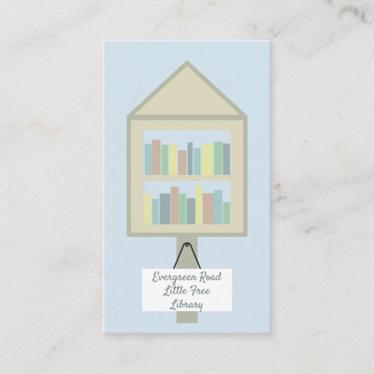 Aangepaste Visitekaartjes voor kleine gratis bibli (Voorkant)