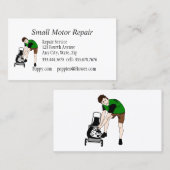 Aangepaste Visitekaartjes voor kleine motorreparat (Voorkant / Achterkant)
