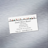 Aangepaste Visitekaartjes voor kleine motorreparat Magnetisch Visitekaartje (Voorbeeld)