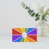 Aangepaste visitekaartjes voor kleurenwiel/Rays (Staand voorkant)