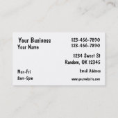 Aangepaste visitekaartjes voor kleurrijke icecream (Achterkant)