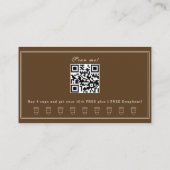 Aangepaste visitekaartjes voor koffiezaak – Gepers (Achterkant)