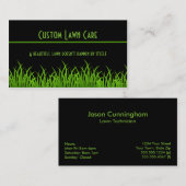 Aangepaste Visitekaartjes voor Lawn Care (Voorkant / Achterkant)