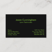 Aangepaste Visitekaartjes voor Lawn Care (Achterkant)