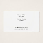 Aangepaste Visitekaartjes voor mechanische-service (Achterkant)