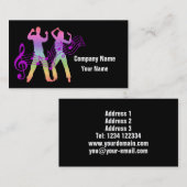 Aangepaste visitekaartjes voor Music Dance (Voorkant / Achterkant)