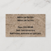 Aangepaste Visitekaartjes voor onbelaste winkels (Achterkant)