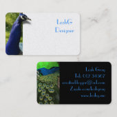 Aangepaste visitekaartjes voor Peacock Blue van ho (Voorkant / Achterkant)