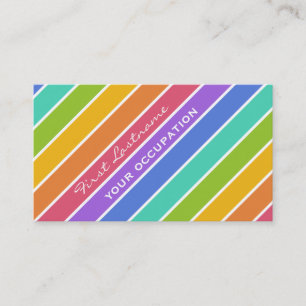 Aangepaste visitekaartjes voor regenboogkleuren