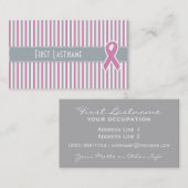 Aangepaste visitekaartjes voor roze en zilveren st (Voorkant / Achterkant)