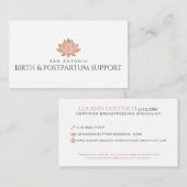 Aangepaste Visitekaartjes voor San Antonio Birth (Voorkant / Achterkant)