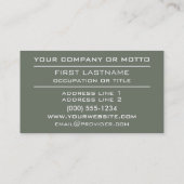 Aangepaste visitekaartjes voor tapepatroon (Achterkant)