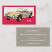 Aangepaste visitekaartjes voor vintage-auto's (Voorkant / Achterkant)