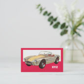 Aangepaste visitekaartjes voor vintage-auto's (Staand voorkant)