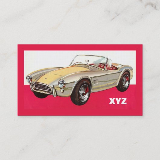 Aangepaste visitekaartjes voor vintage-auto's (Voorkant)