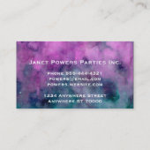 aangepaste visitekaartjes voor waterverf van gebeu (Achterkant)