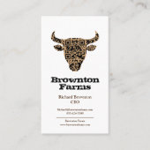 Aangepaste Visitekaartjes Westerne Cowboy Boerderi (Voorkant)