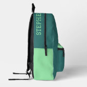 Aangepaste visnaam drink bedrukte rugzak (Links)