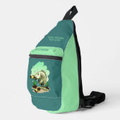 Aangepaste visnaam drink sling bag (Rechterhoek)