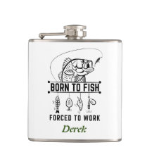 Aangepaste visser cadeau, Geboren om te vissen