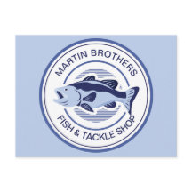 Aangepaste visverpakking Blauwe tas Grote opening