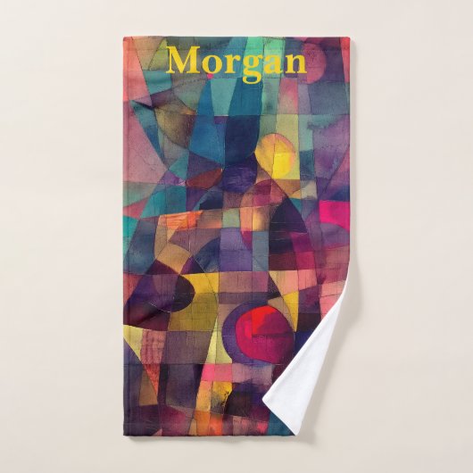 Aangepaste Vivid Abstracte Geometrische Sport Handdoek (Handdoek)