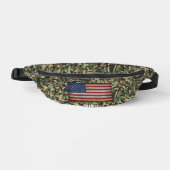 Aangepaste Vlag Camouflage Groen Gepersonaliseerde Heuptasje (Voorkant)