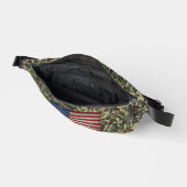 Aangepaste Vlag Camouflage Groen Gepersonaliseerde Heuptasje (Open)