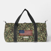 Aangepaste vlag camouflage groen gepersonaliseerde plunjezak (Voorkant)