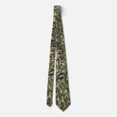 Aangepaste Vlag Camouflage Groen Gepersonaliseerde Stropdas (Achterkant)