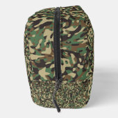 Aangepaste vlag Camouflage Groene gepersonaliseerd Toilettasje (Rechts)