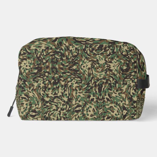 Aangepaste vlag Camouflage Groene gepersonaliseerd Toilettasje (Achterkant)