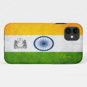 Aangepaste vlag Indiase iPhone Case (Achterkant (horizontaal))