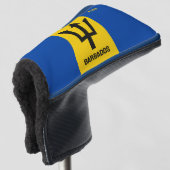 Aangepaste vlag op Monogram Barbados Golfheadcover (3/4 voorkant)